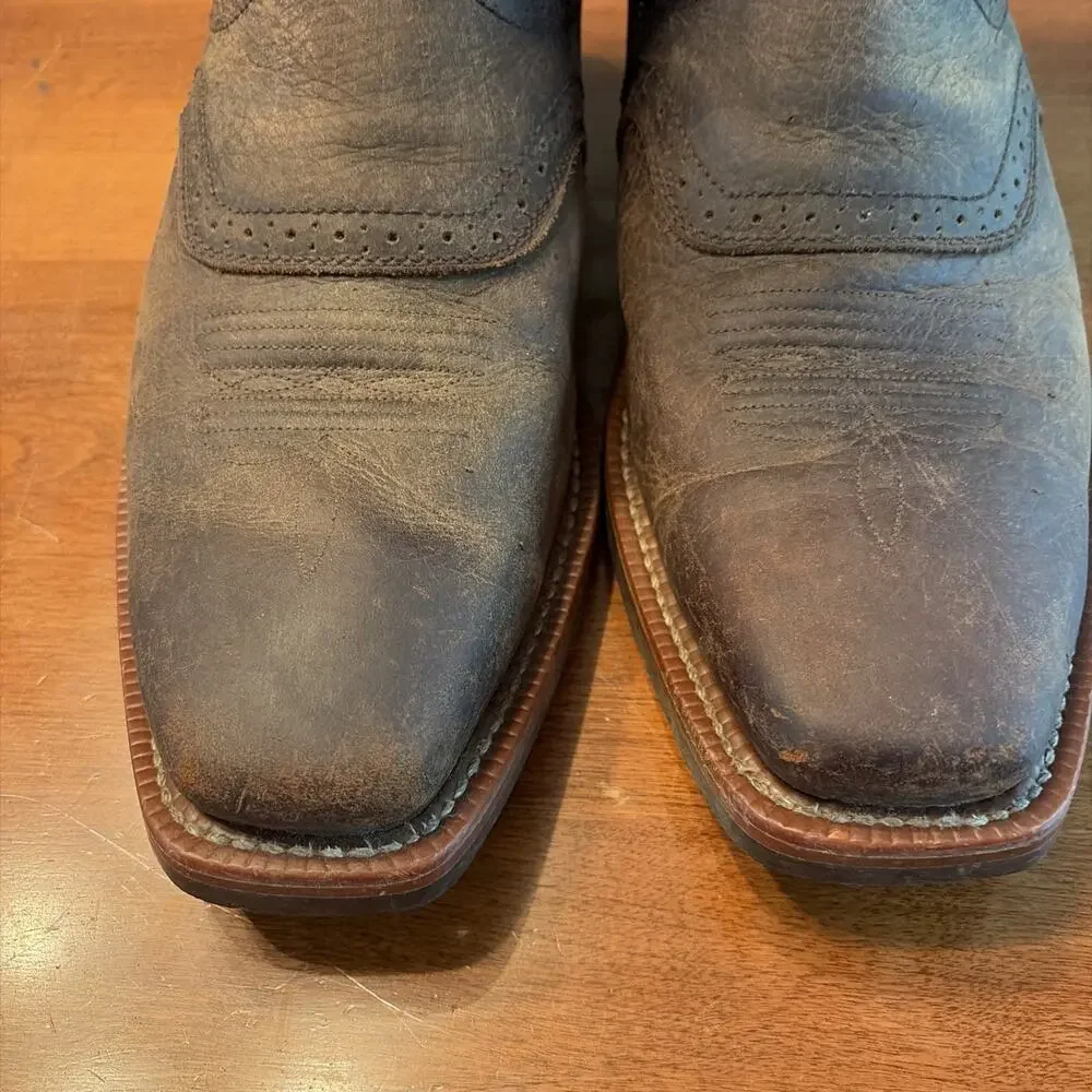 ARIAT HERITAGE ROUGHSTOCK SZ 12 EE Wide Western Boots Mens Brown Oiled Rowdy